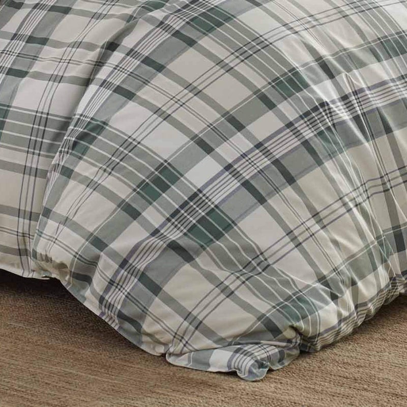 Eddie Bauer - King Duvet Cover Set, Cotton Reversible Bedding with Matching Shams, Plaid Bedding Set (Timbers Evergreen, King) - Image 4